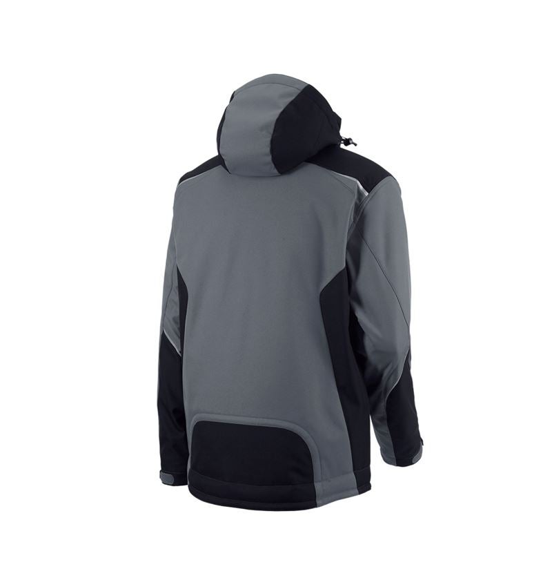 Pracovné bundy: Softshellová bunda e.s.motion + sivá/čierna 3