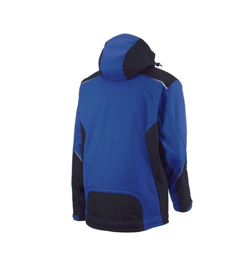 Pracovné bundy: Softshellová bunda e.s.motion + nevadzovo modrá/čierna 3