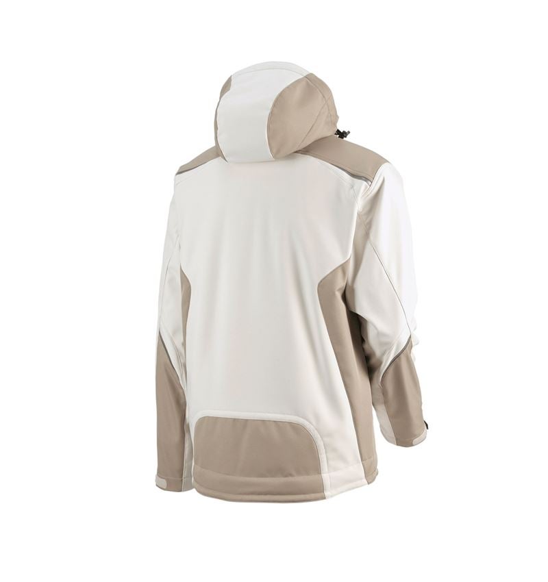 Pracovné bundy: Softshellová bunda e.s.motion + sádrová/hlinená 3