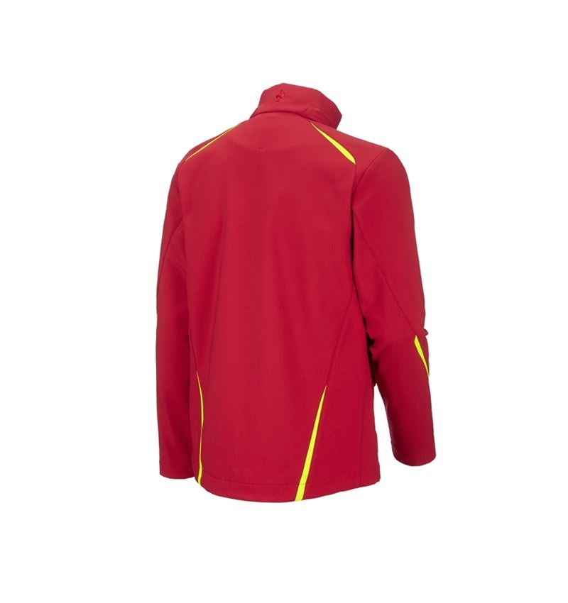 Pracovné bundy: Softshellová bunda e.s.motion 2020 + ohnivá červená/výstražná žltá 4