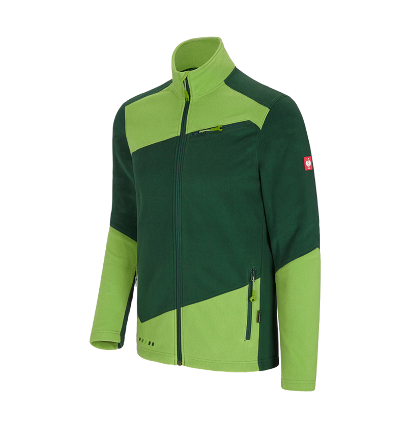 Pracovné bundy: Flísová bunda e.s.motion 2020 + zelená/morská zelená 2