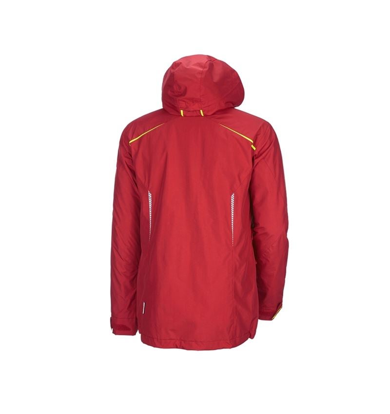 Studená: Funkčná bunda e.s.motion 2020, 3 v 1, pánska + ohnivá červená/výstražná žltá 3
