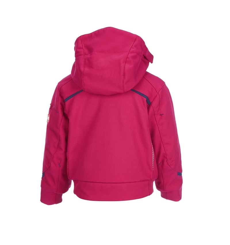 Bundy: Zimná softshellová bunda e.s.motion 2020, detská + bobuľová/tmavomodrá 1
