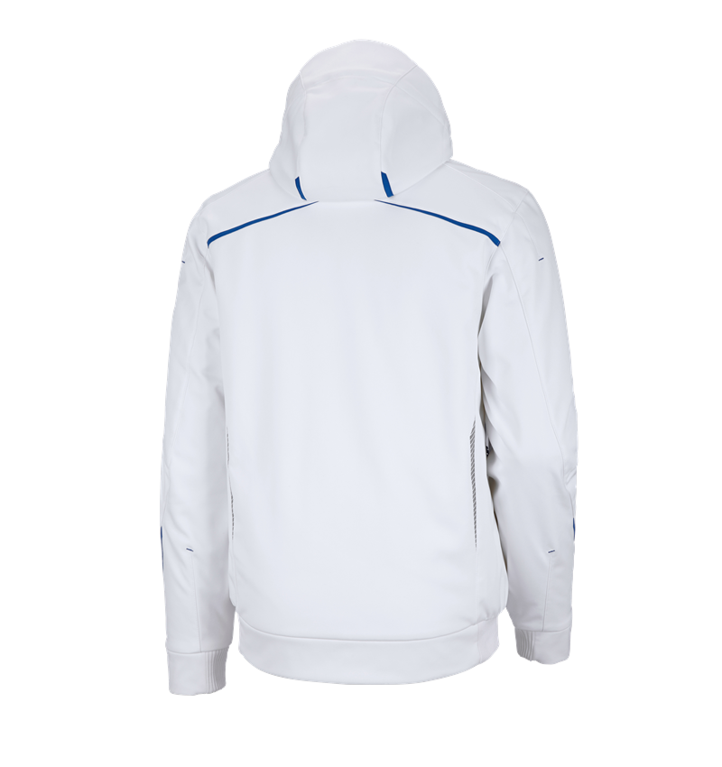 Studená: Zimná softshellová bunda e.s.motion 2020, pánska + biela/enciánová modrá 3