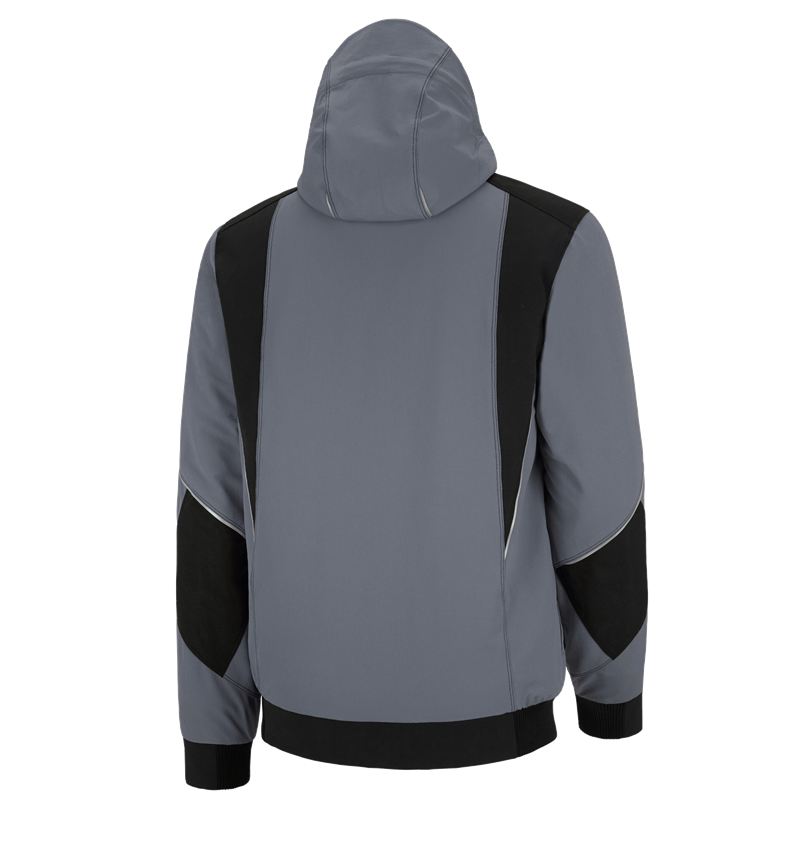 Studená: Zimná funkčná bunda e.s.dynashield + cementová/čierna 3