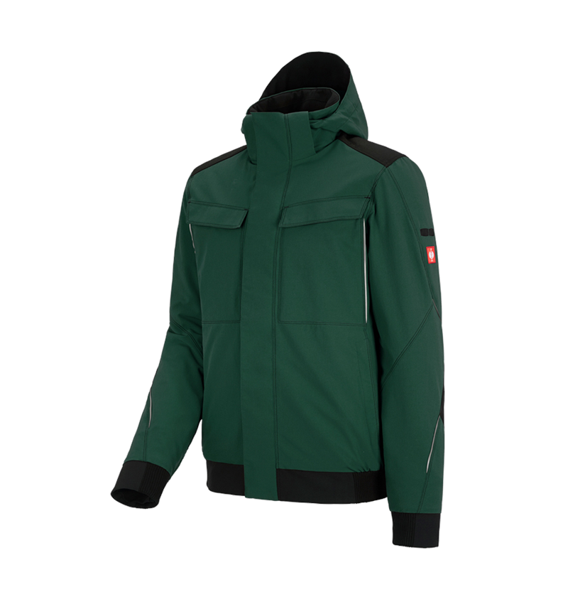 Pracovné bundy: Zimná funkčná bunda e.s.dynashield + zelená/čierna 2