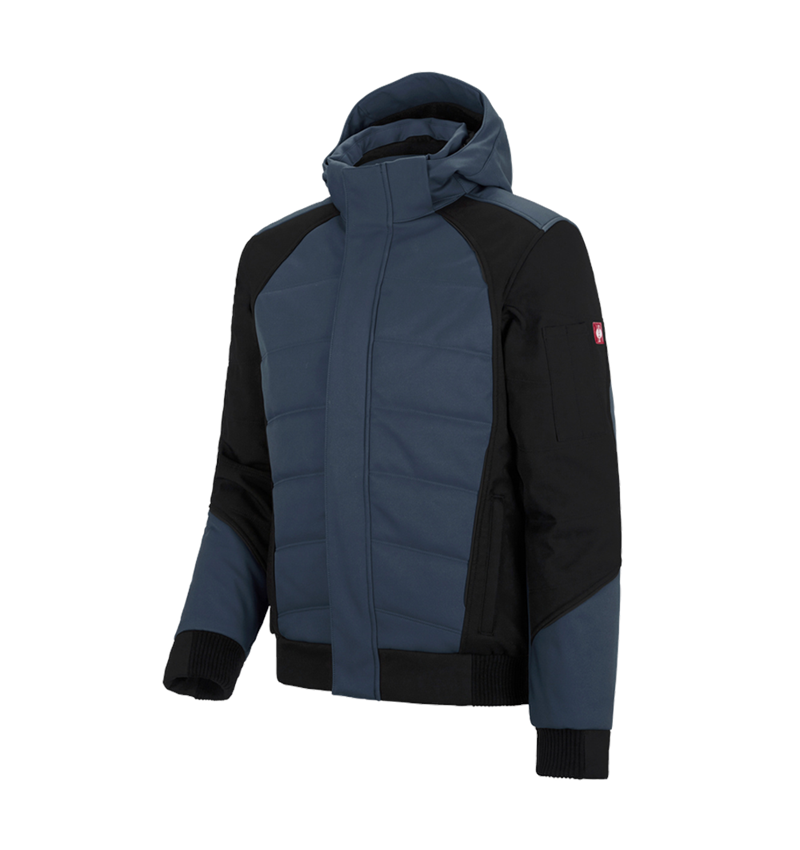 Studená: Zimná softshellová bunda e.s.vision + pacifická/čierna 2