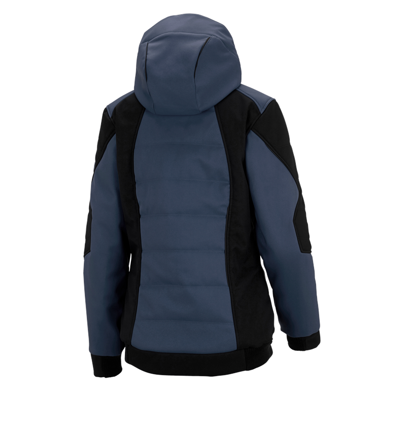 Studená: Zimná softshellová bunda e.s.vision, dámska + pacifická/čierna 3