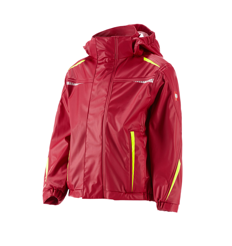 Témy: Nepremokavá bunda e.s.motion 2020 superflex, d + ohnivá červená/výstražná žltá