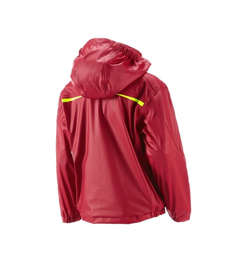 Bundy: Nepremokavá bunda e.s.motion 2020 superflex, d + ohnivá červená/výstražná žltá 1