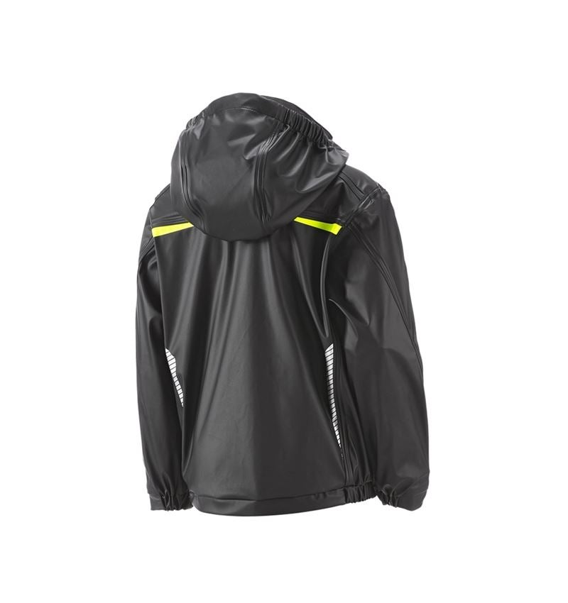 Pre najmenších: Nepremokavá bunda e.s.motion 2020 superflex, d + čierna/výstražná žltá/výstražná oranžová 3