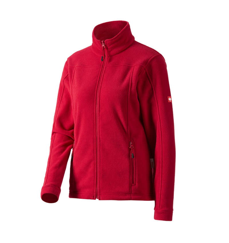 Studená: Dámska flísová bunda e.s.classic + červená