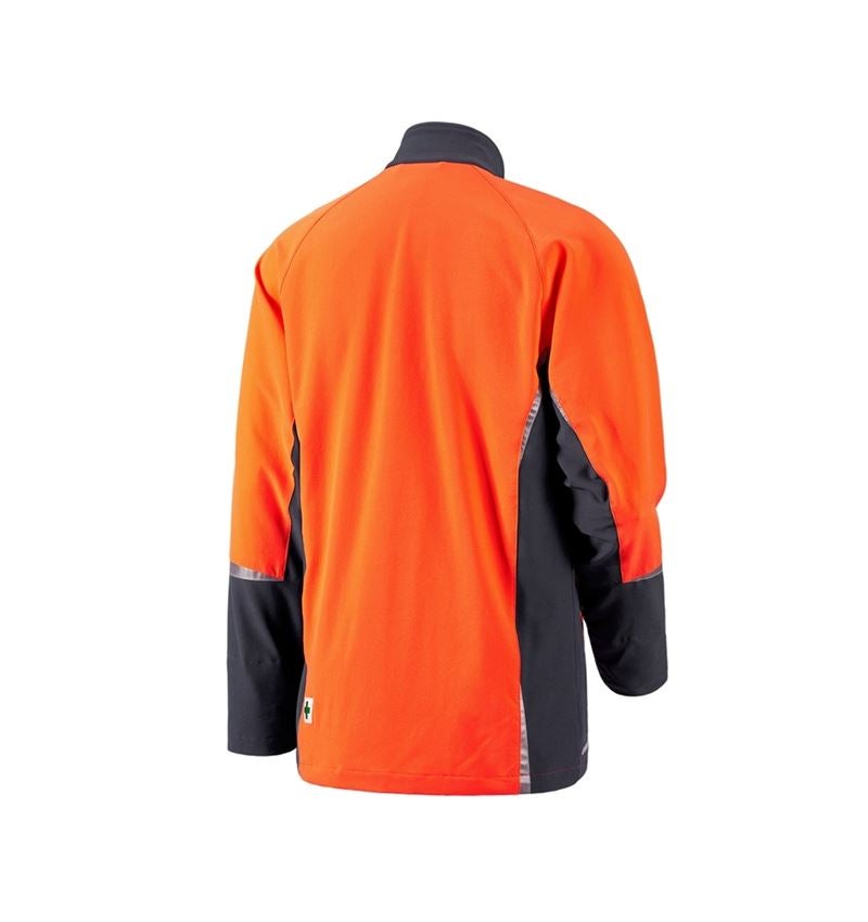Pracovné bundy: Lesnícka bunda e.s. KWF + sivá/výstražná oranžová 3