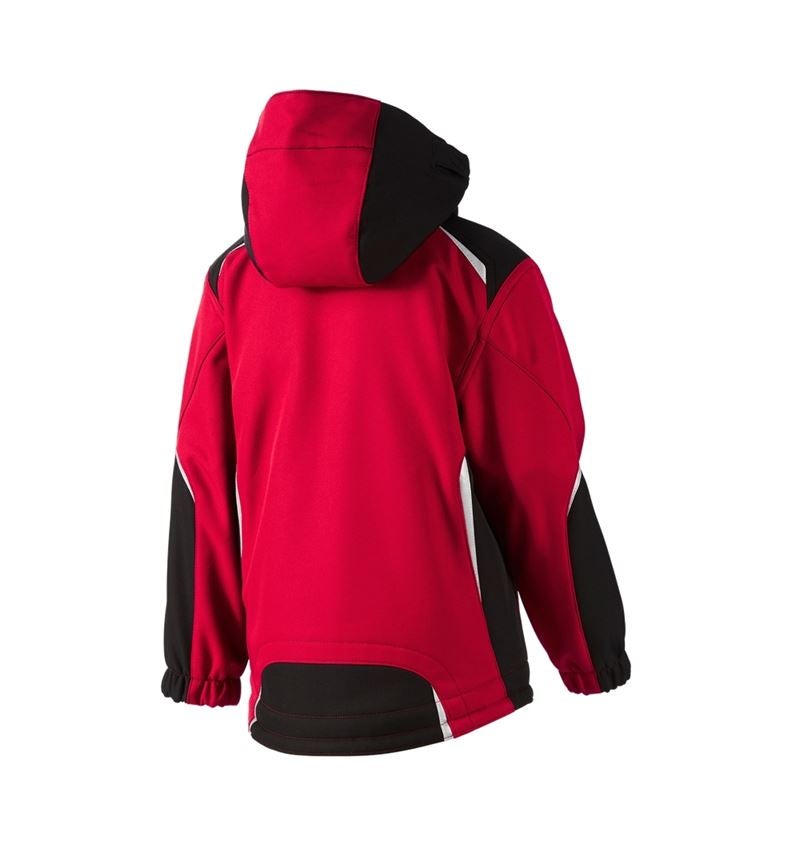 Studená: Detská softshellová bunda e.s. motion + červená/čierna 1