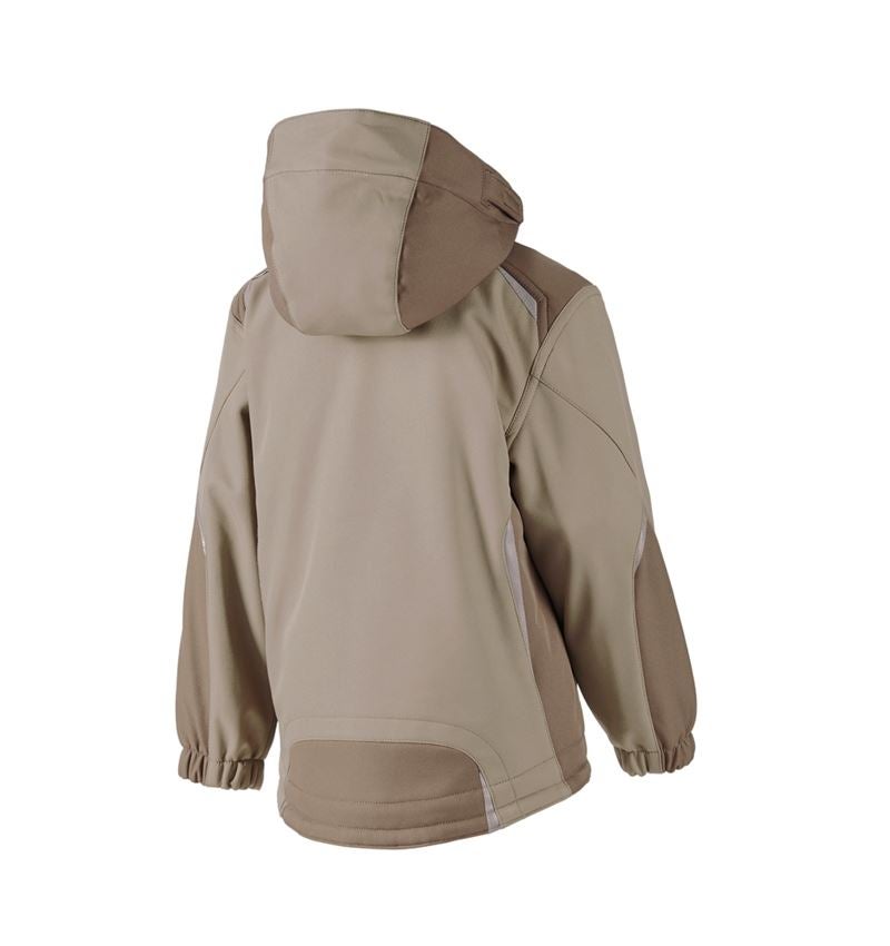 Bundy: Detská softshellová bunda e.s. motion + hlinená/rašelina 3