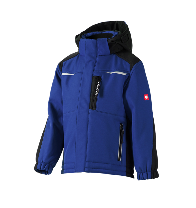 Studená: Detská softshellová bunda e.s. motion + nevadzovo modrá/čierna 2