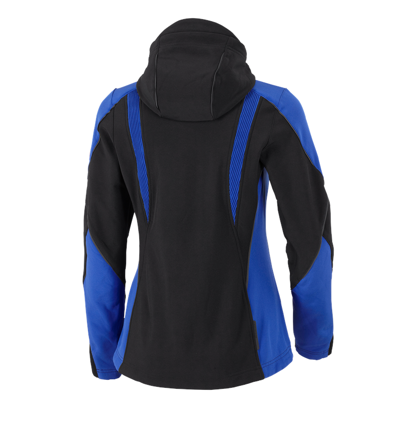 Pracovné bundy: Softshellová bunda e.s.vision, dámska + čierna/nevadzovo modrá 3