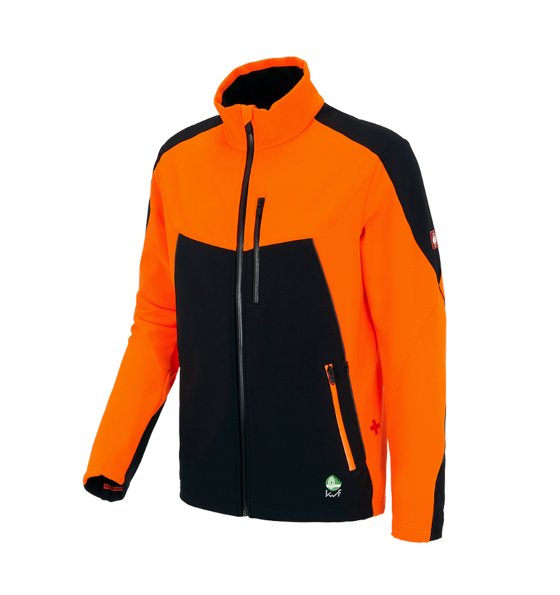 Oblečenie proti porezaniu: Lesnícka bunda e.s.vision + výstražná oranžová/čierna 2