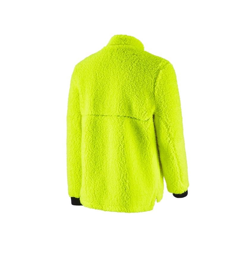 Studená: Lesnícka bunda s umelou kožušinou e.s. + výstražná žltá 3
