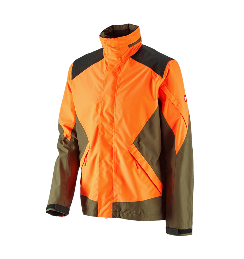 Lesníctvo / Poľnohospodárstvo: Lesnícka bunda do dažďa e.s. + výstražná oranžová/bahenná zelená 2