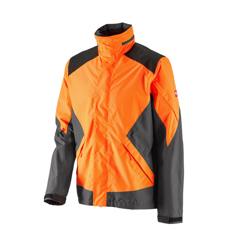 Pracovné bundy: Lesnícka bunda do dažďa e.s. + výstražná oranžová/karbónová sivá 2