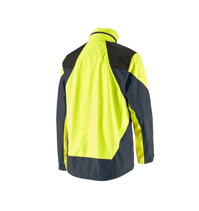Pracovné bundy: Lesnícka bunda do dažďa e.s. + výstražná žltá/kozmická modrá 3