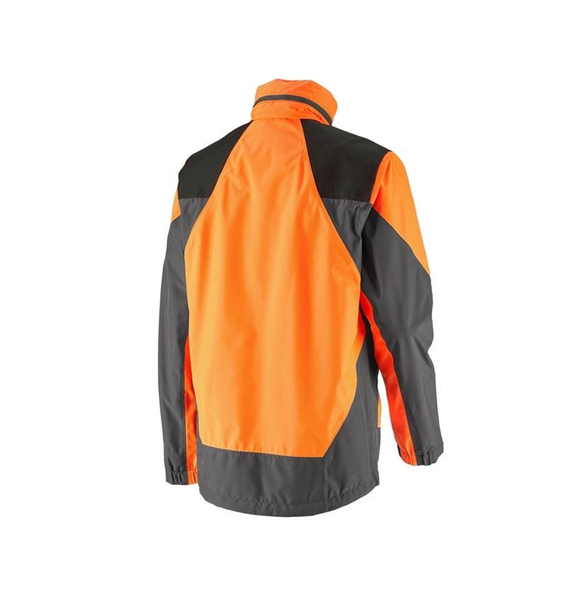 Pracovné bundy: Lesnícka bunda do dažďa e.s. + výstražná oranžová/karbónová sivá 3