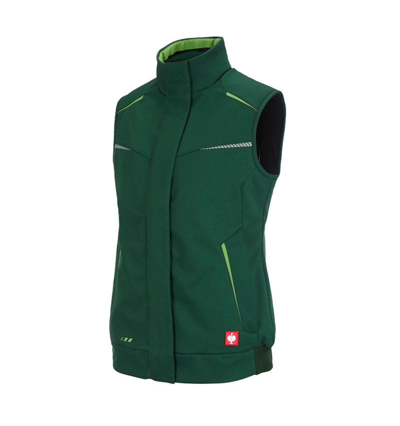 Vesty: Zimná softshellová vesta e.s.motion 2020, dámska + zelená/morská zelená 2