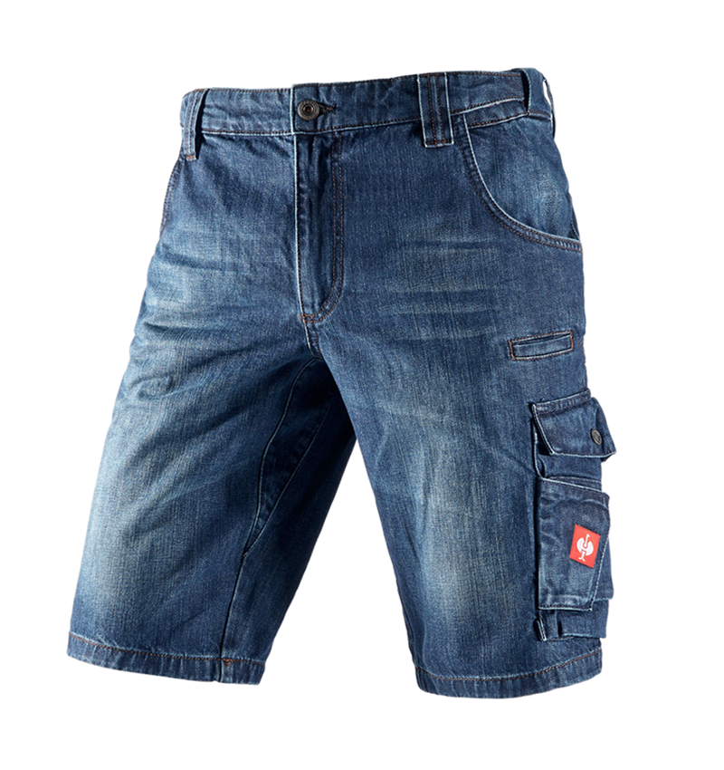 Pracovné nohavice: Pracovné džínsové šortky e.s. + darkwashed 2