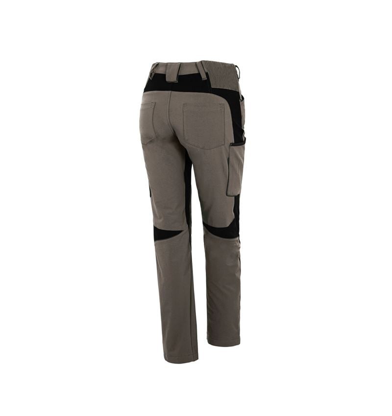 Pracovné nohavice: Cargo nohavice e.s.vision stretch, dámske + kamenná/čierna 3