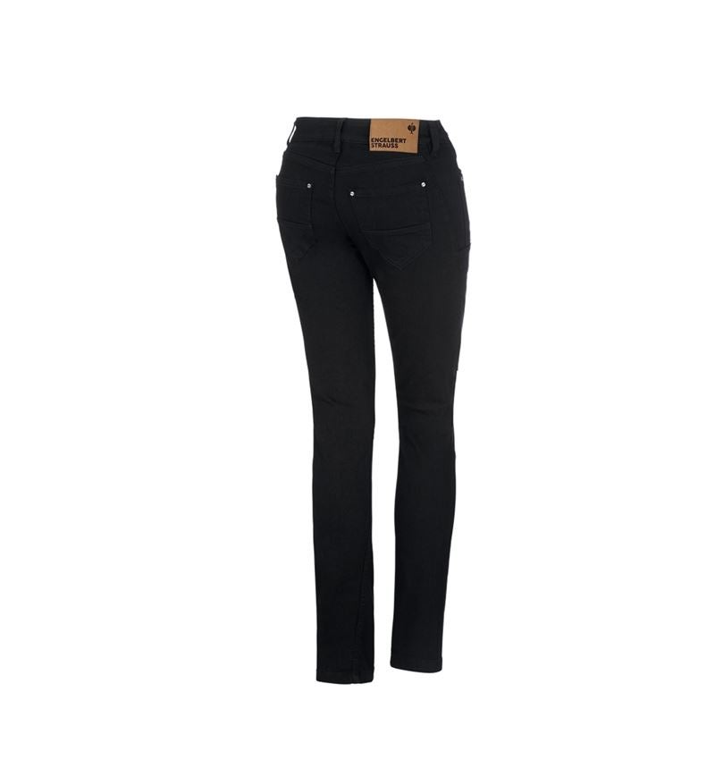 Pracovné nohavice: 7-vreckové džínsy e.s., dámske + čierna 4