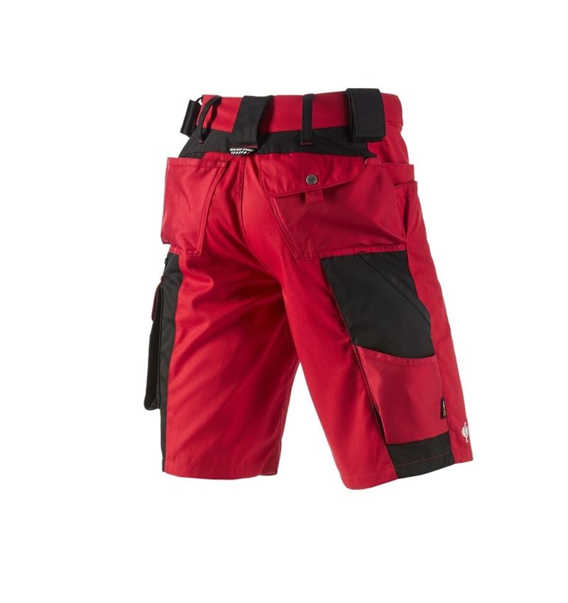 Pracovné nohavice: Šortky e.s.motion + červená/čierna 3