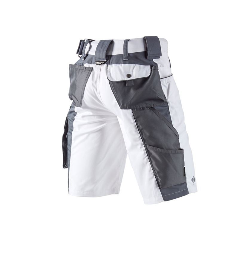 Pracovné nohavice: Šortky e.s.motion + biela/sivá 3