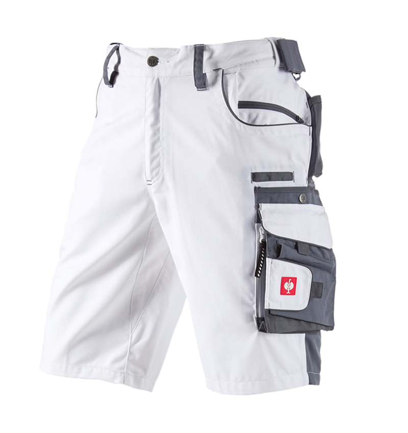 Pracovné nohavice: Šortky e.s.motion + biela/sivá 2