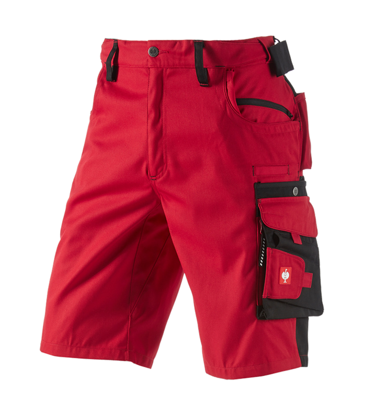 Pracovné nohavice: Šortky e.s.motion + červená/čierna 2