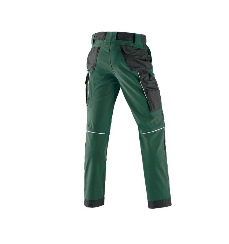 Pracovné nohavice: Funkčné nohavice do pása e.s.dynashield + zelená/čierna 3