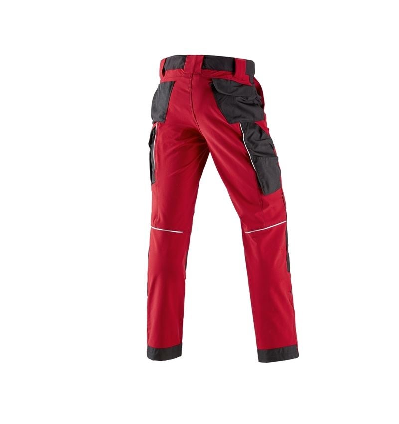 Pracovné nohavice: Funkčné nohavice do pása e.s.dynashield + ohnivá červená/čierna 3