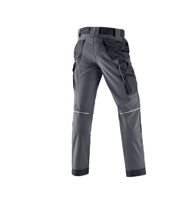 Inštalatér: Funkčné nohavice do pása e.s.dynashield + cementová/čierna 3