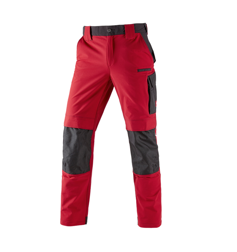 Pracovné nohavice: Funkčné nohavice do pása e.s.dynashield + ohnivá červená/čierna 2