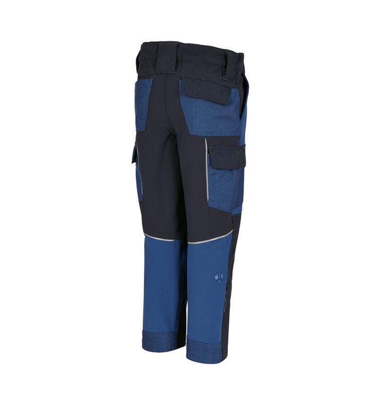 Nohavice: Funkčné cargo nohavice e.s.dynashield, detské + kobaltová/pacifická 3