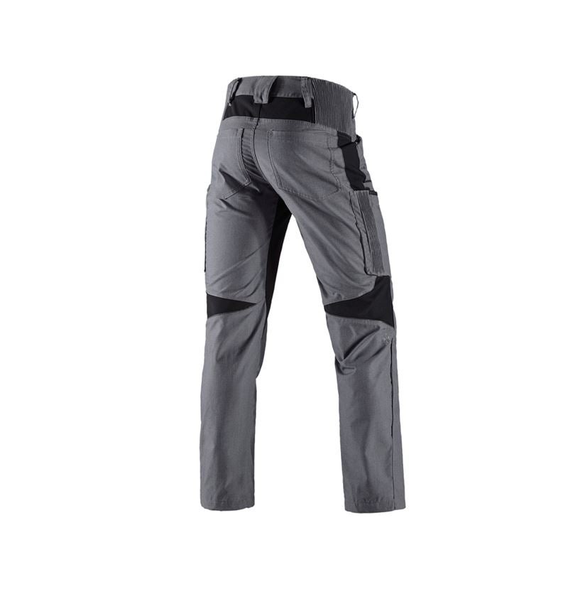 Pracovné nohavice: Cargo nohavice e.s.vision + cementová melanž/čierna 3