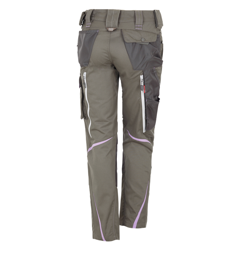 Pracovné nohavice: Dámske zimné nohavice e.s.motion 2020 + kamenná/levanduľová 3