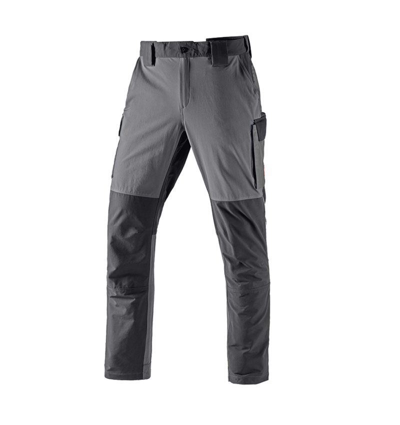Pracovné nohavice: Zimné funkčné cargo nohavice e.s.dynashield + cementová/grafitová