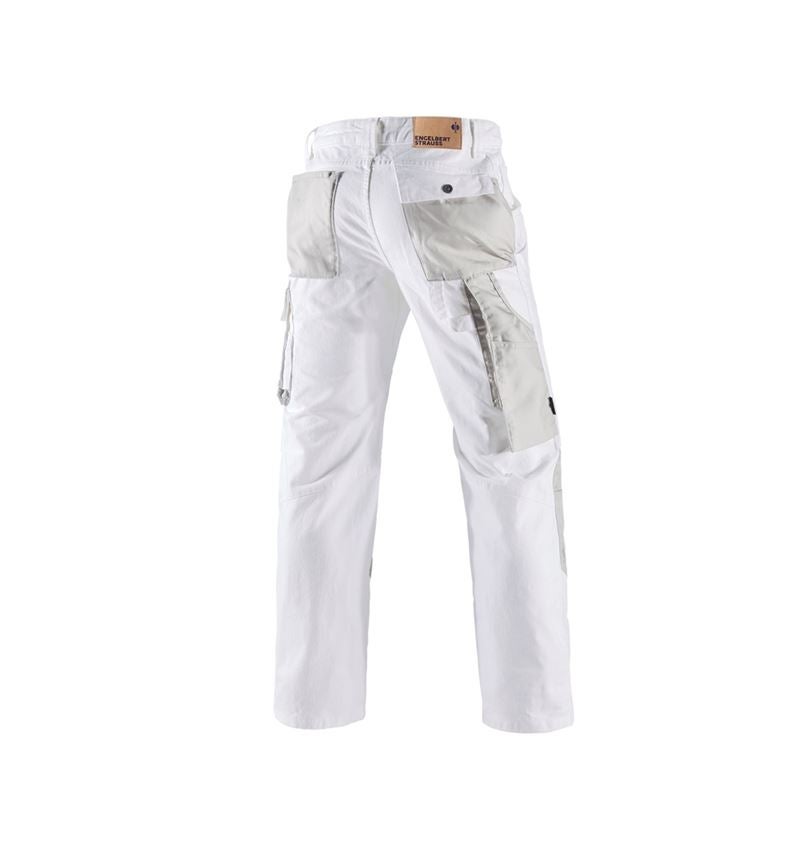 Pracovné nohavice: Džínsy e.s.motion denim + biela/strieborná 1