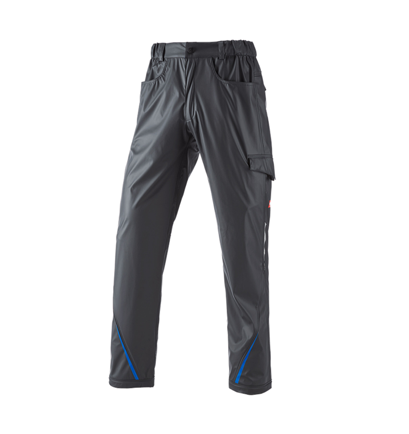 Pracovné nohavice: Nohavice do dažďa e.s.motion 2020 superflex + grafitová/enciánová modrá 1