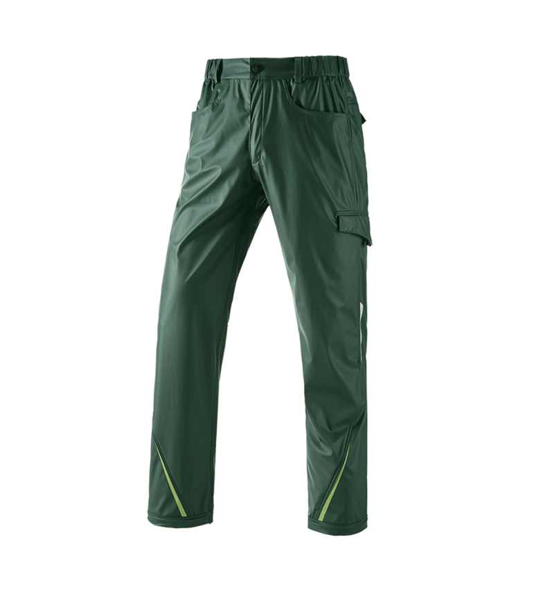 Pracovné nohavice: Nohavice do dažďa e.s.motion 2020 superflex + zelená/morská zelená 2