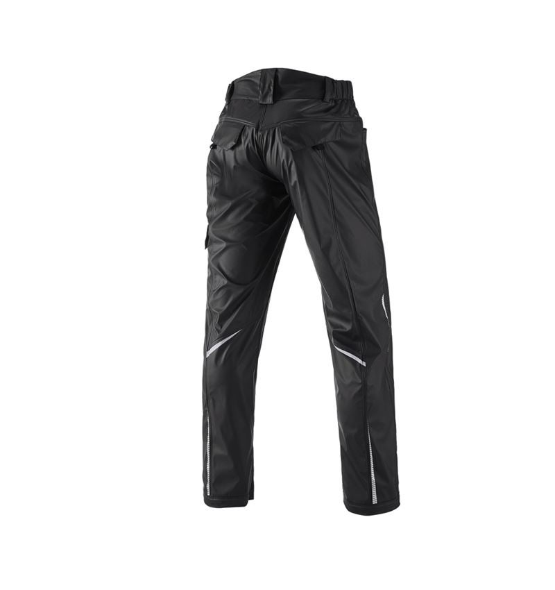 Pracovné nohavice: Nohavice do dažďa e.s.motion 2020 superflex + čierna/platinová 3