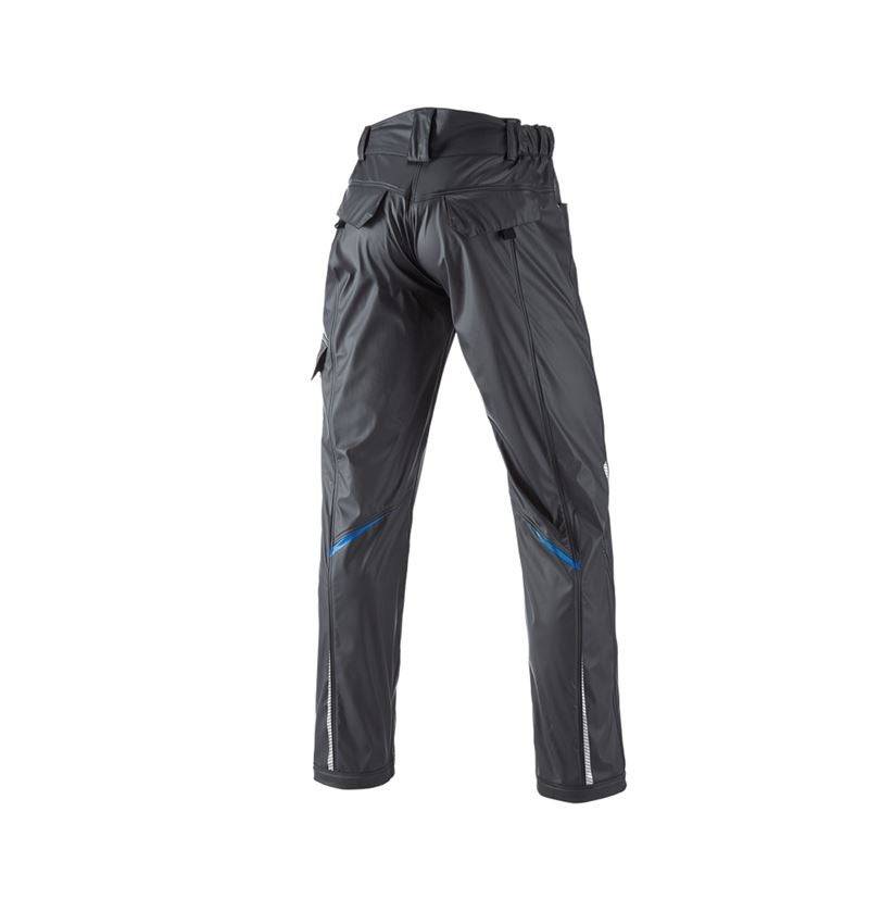 Pracovné nohavice: Nohavice do dažďa e.s.motion 2020 superflex + grafitová/enciánová modrá 2