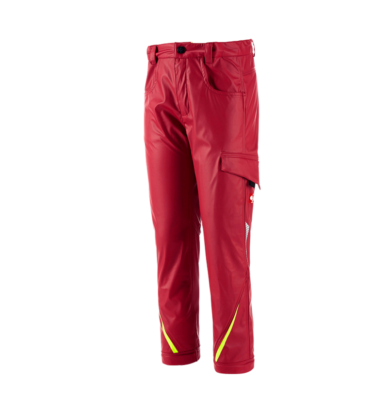 Nohavice: Nohavice dažďa e.s.motion 2020 superflex, d + ohnivá červená/výstražná žltá