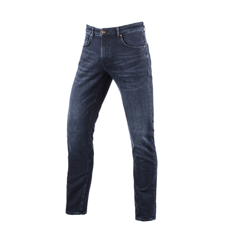 Pracovné nohavice: e.s. 5-vreckové džínsy Jog-Denim + darkwashed 1